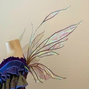 Medium Size Iridescent Fairy Wings Halloween Renaissance Costume Cosplay